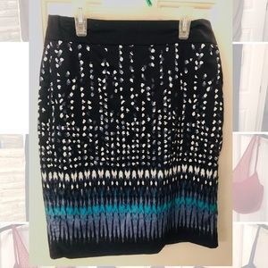 Ann Taylor Abstract Print Skirt